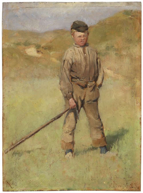 Ung pojke, motiv från Holland, 1883, Nils Kreuger