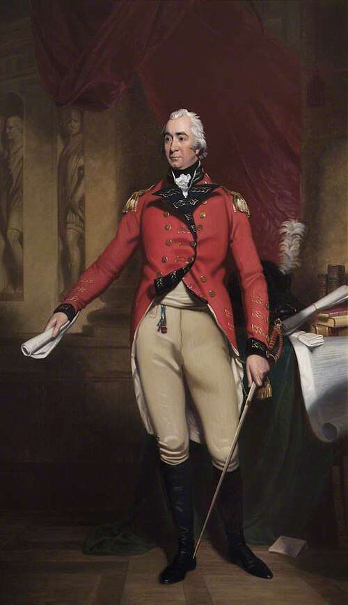 Francis (1754–1826), 2nd Earl of Moira, afterwards 1st Marquess of Hastings, KG (copy after Martin A, 1884, Stephen Pearce