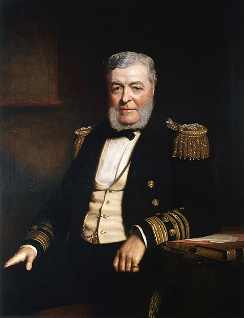 Admiral John Lort Stokes, 1812-1885, 1879, Stephen Pearce