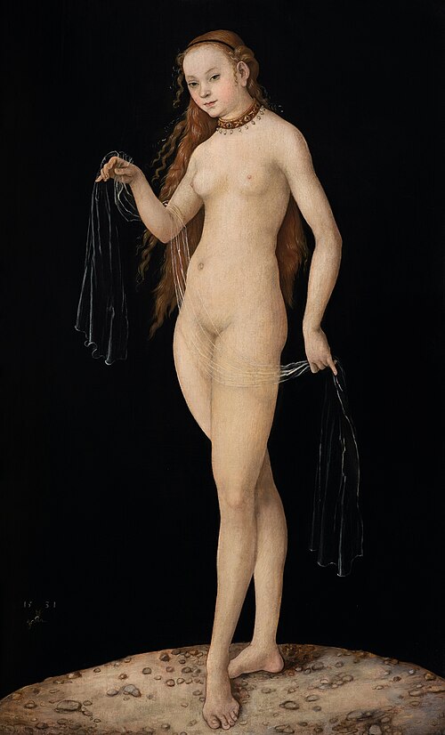 Venus, 1531, Lucas Cranach l'Ancien