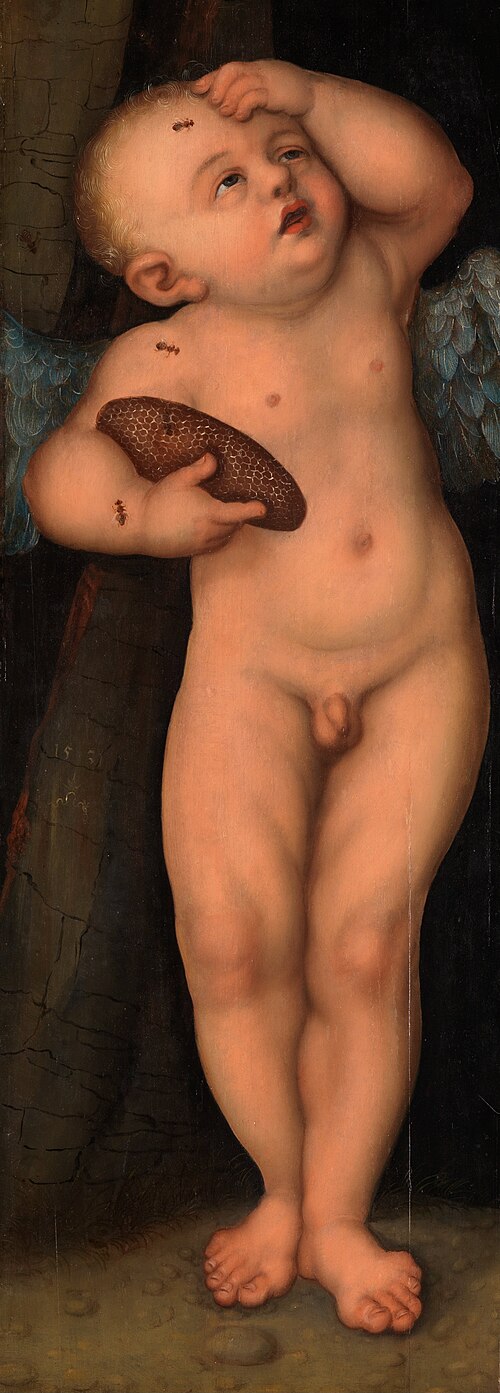 Cupid as Honey Thief, 1531, Lucas Cranach l'Ancien