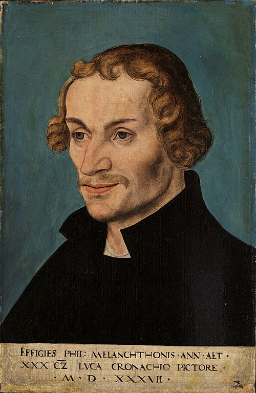 Portrait of Philipp Melanchthon, 1537, Lucas Cranach l'Ancien