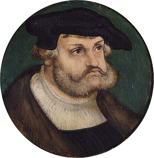 Portrait of Frederick the Wise, elector of Saxony, 1525, Lucas Cranach l'Ancien
