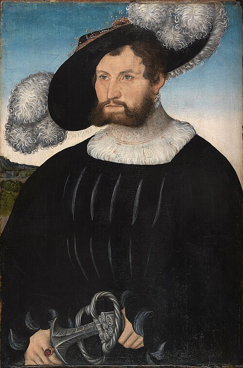 Portrait of A. of Rechenberg, 1537, Lucas Cranach l'Ancien