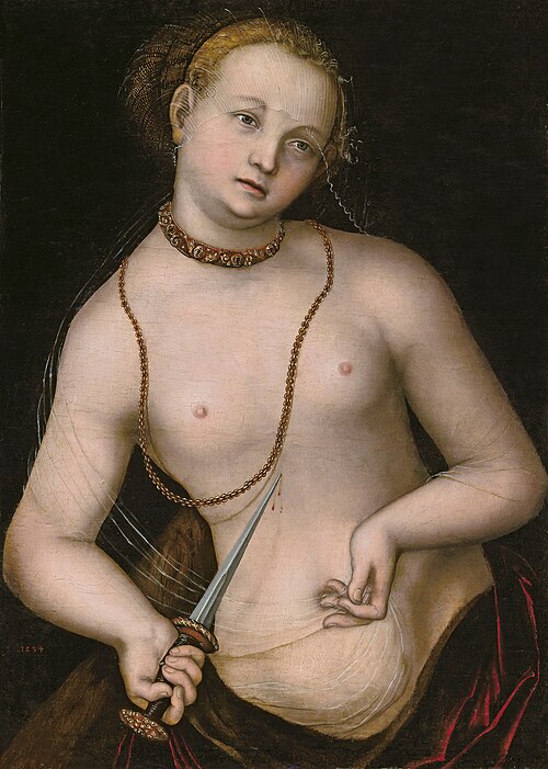 Lucretia, 1534, Lucas Cranach l'Ancien
