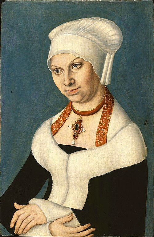 Portrait of Barbara Duchess of Saxony (1478-1534), Gemäldegalerie Berlin, , Lucas Cranach l'Ancien