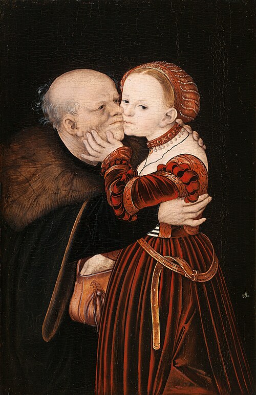 Ill-Matched Lovers, 1530, Lucas Cranach l'Ancien
