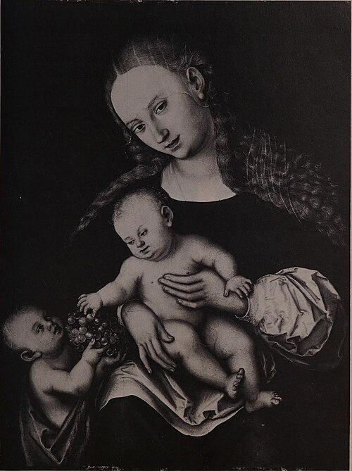 The Virgin and Child with the Infant St John, , Lucas Cranach l'Ancien