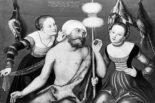 Herkules and Omphale, 1532, Lucas Cranach l'Ancien
