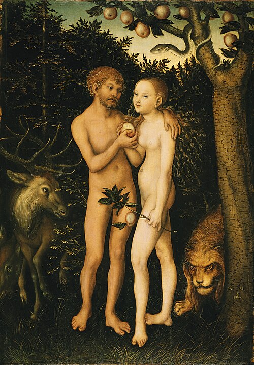 Adam and Eve, 1531, Lucas Cranach l'Ancien