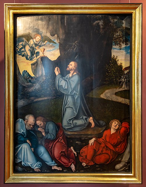 Cycle of Passion: The Agony in the Garden, 1537, Lucas Cranach l'Ancien