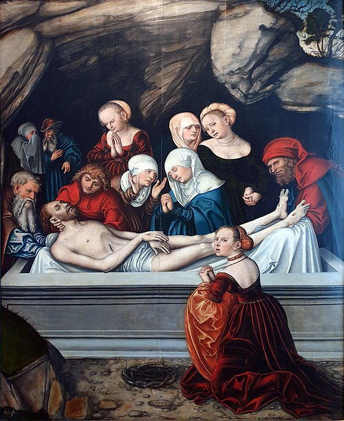 Cycle of Passion: The Entombment, 1538, Lucas Cranach l'Ancien