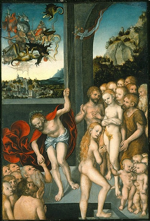 Christ in Limbo, 1530, Lucas Cranach l'Ancien