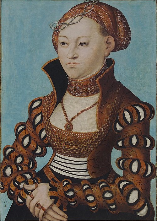 Portrait of a noble Saxon lady, 1534, Lucas Cranach l'Ancien