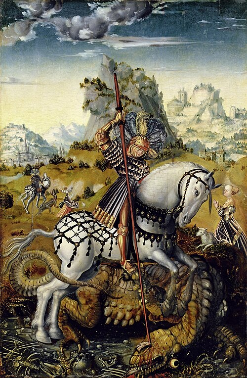 Saint George on Horseback, 1511, Lucas Cranach l'Ancien