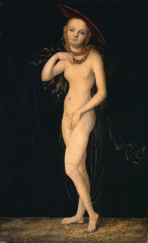 Venus, 1530, Lucas Cranach l'Ancien