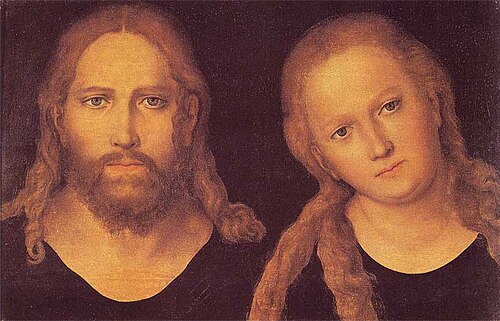 Christ et Marie, 1508, Lucas Cranach l'Ancien