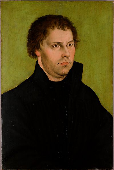 Portr. of Martin Luther, 1526, Lucas Cranach l'Ancien