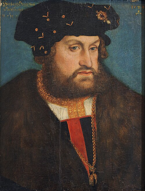 Portrait of Herzog Georg v. Sachsen, 1524, Lucas Cranach l'Ancien