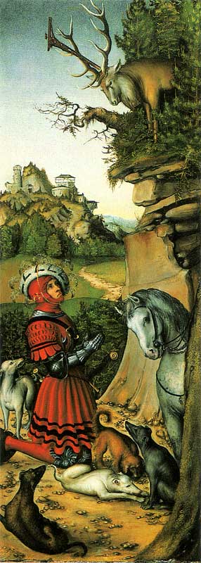 Saint Eustace, 1517, Lucas Cranach l'Ancien