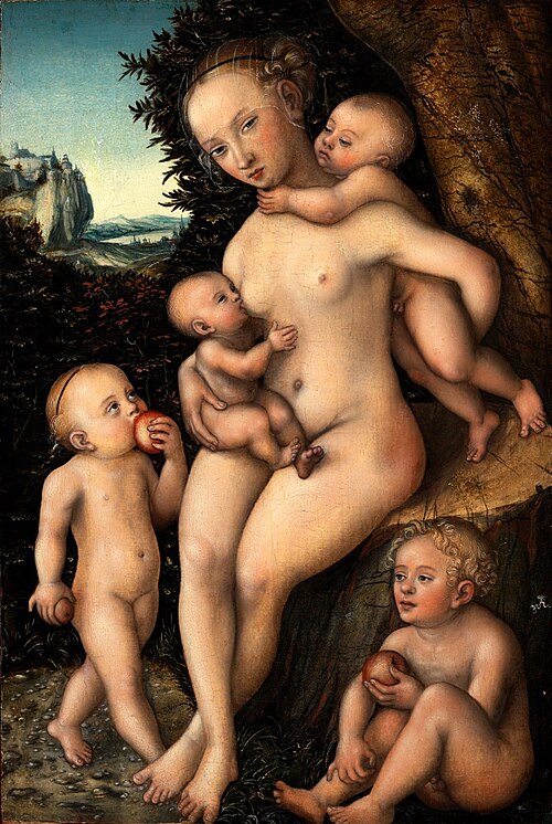 La Charité, 1600, Lucas Cranach l'Ancien