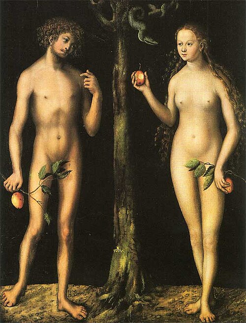 Adam et Ève, 1513, Lucas Cranach l'Ancien