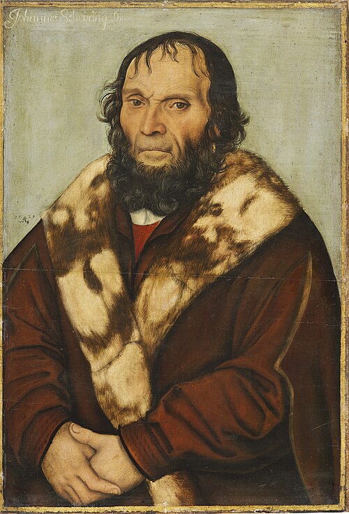 Portrait posthume du Dr J. Scheyring, 1529, Lucas Cranach l'Ancien