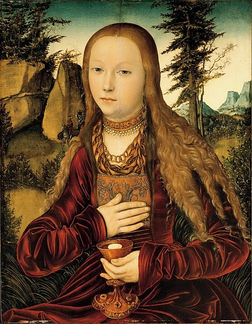 Saint Barbara, 1530, Lucas Cranach l'Ancien