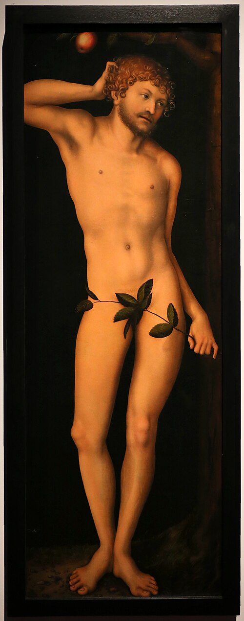 Adam, 1528, Lucas Cranach l'Ancien