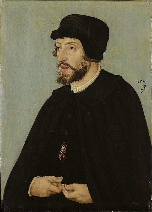 Portrait of King Ferdinand I., 1548, Lucas Cranach l'Ancien