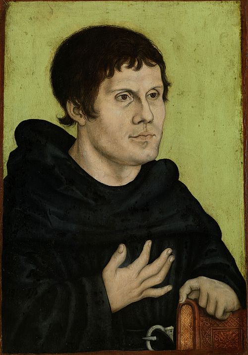 Martin Luther as an Augustinian Monk, 1600, Lucas Cranach l'Ancien