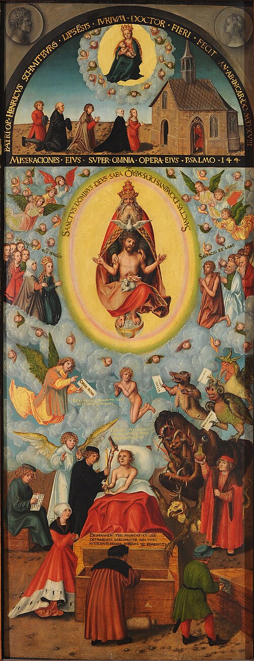 The dying man, 1518, Lucas Cranach the Elder