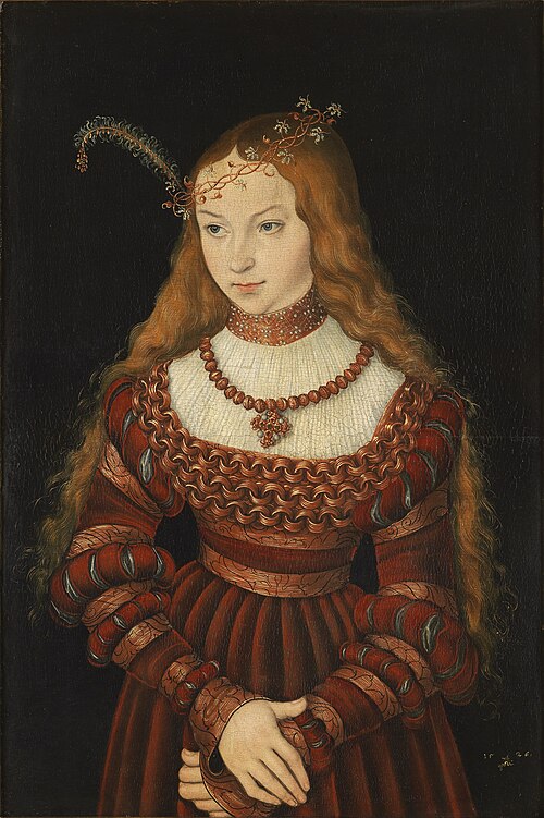 Portrait of Sibylle von Cleve, 1526, Lucas Cranach the Elder