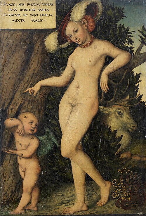 Venus and Cupid, 1537, Lucas Cranach the Elder