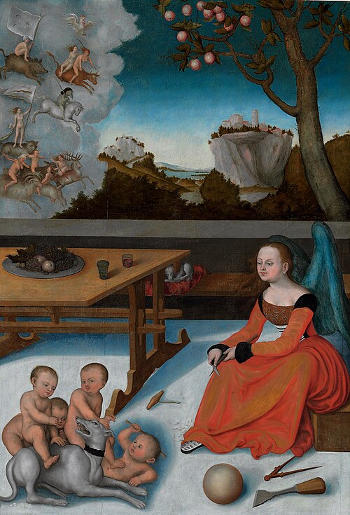 Melancholia, 1528, Lucas Cranach the Elder