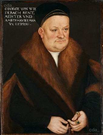 Portrait of Georg von Wiedebach, 1524, Lucas Cranach l'Ancien
