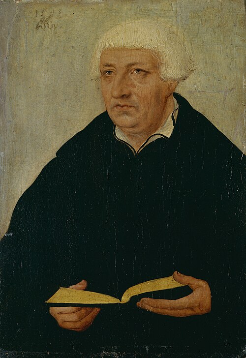 Portrait of Johannes Bugenhagen, 1543, Lucas Cranach l'Ancien