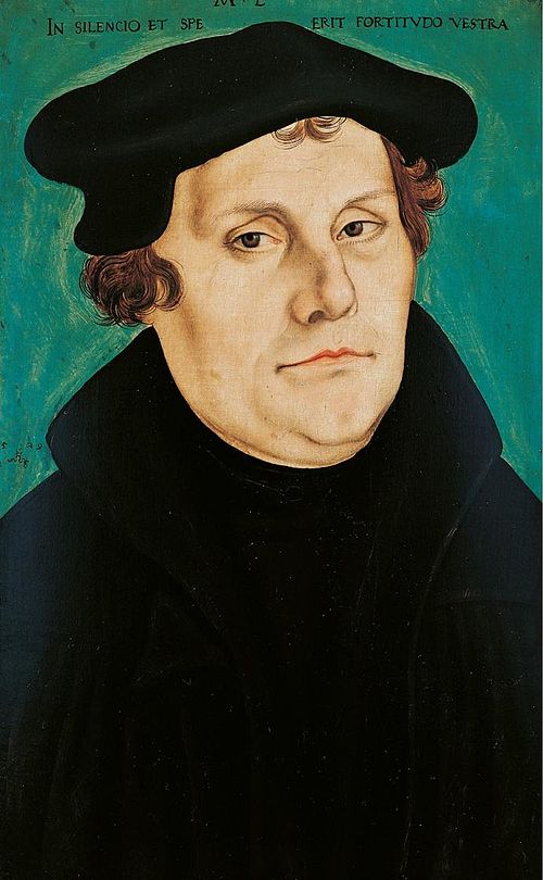 Portrait of Martin Luther, 1529, Lucas Cranach l'Ancien