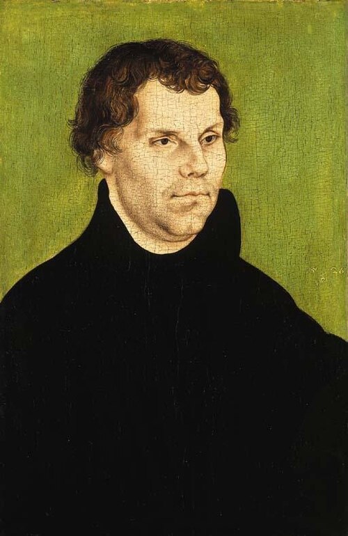 Portrait of Martin Luther, 1526, Lucas Cranach the Elder