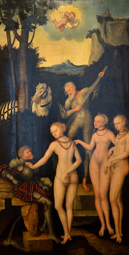 The Judgment of Paris, 1542, Lucas Cranach l'Ancien
