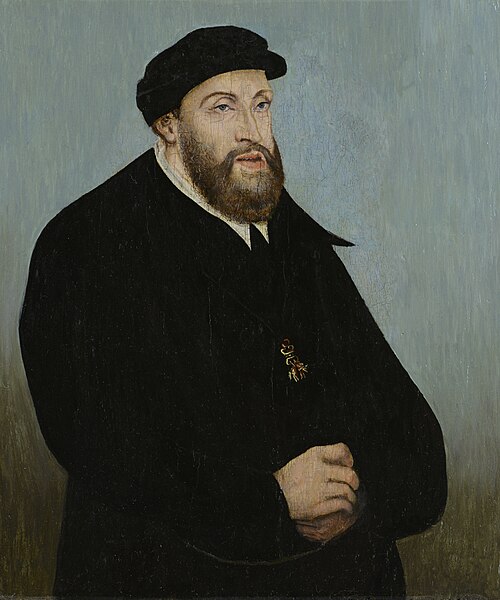 Emperor Charles V, 1550, Lucas Cranach l'Ancien