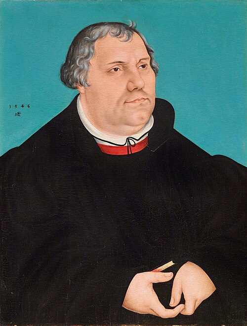 Portrait of Martin Luther, 1546, Lucas Cranach the Elder