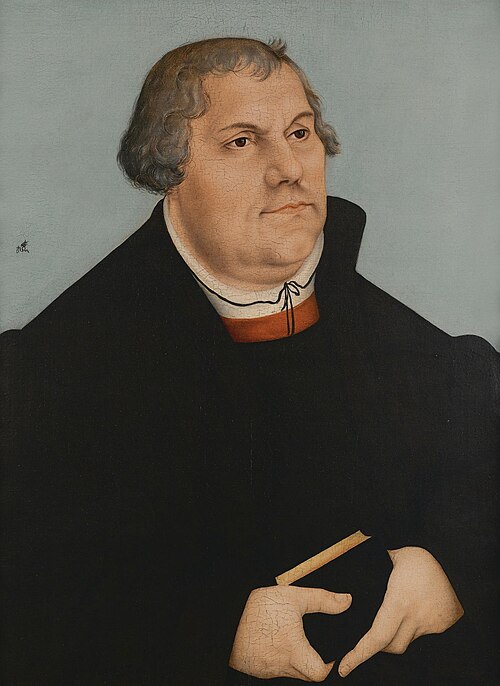 Portrait of Martin Luther, 1544, Lucas Cranach the Elder