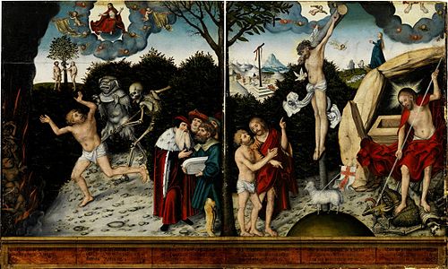 Allegory of Law and Mercy, 1600, Lucas Cranach the Elder