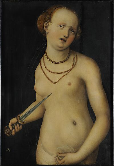 The Suicide of Lucretia, 1600, Lucas Cranach the Elder