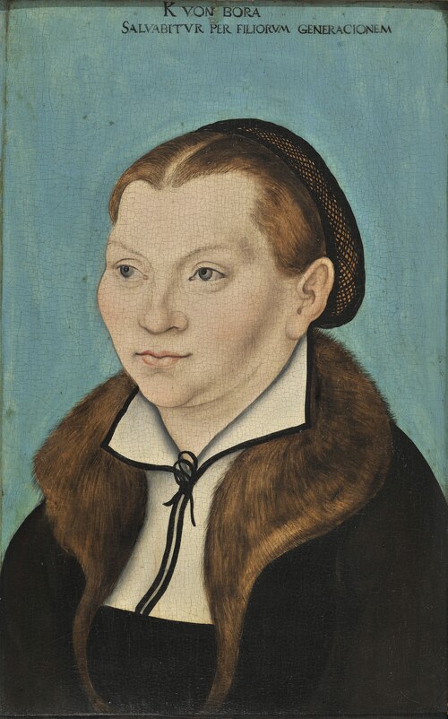 Portrait of Katharina von Bora, 1529, Lucas Cranach l'Ancien