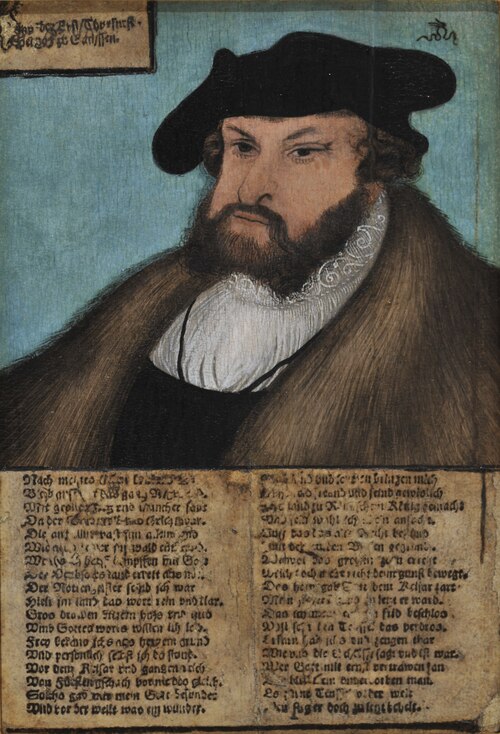 Johann I (1468–1532), the Constant, Elector of Saxony, 1536, Lucas Cranach l'Ancien