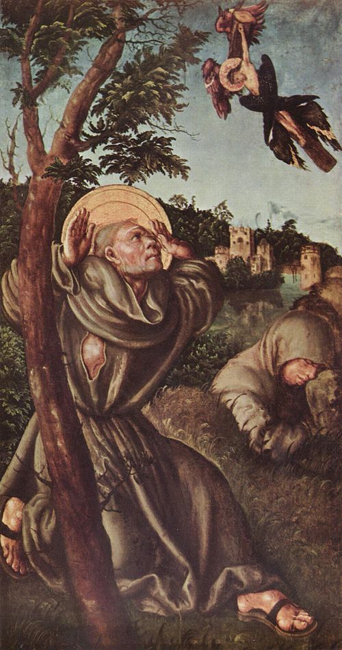 The Stigmatisation of St Francis, 1502, Lucas Cranach the Elder