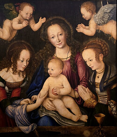 Altarpiece of the Virgin, or so-called Princes' Altarpiece [central panel], 1510, Lucas Cranach l'Ancien