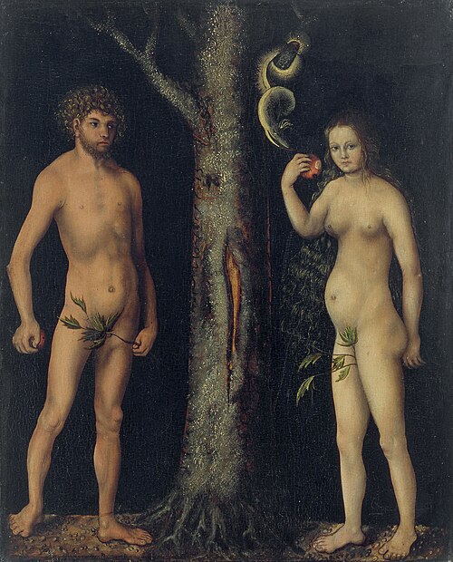 Adam et Ève, 1512, Lucas Cranach l'Ancien